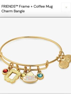 Alex and Ani FRIENDS Bracelet Box - White with Multicolor Doodles